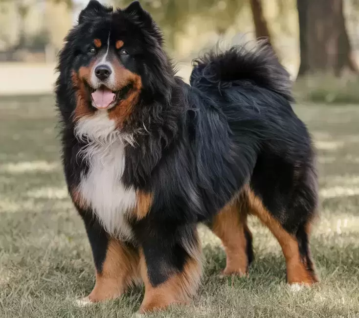 Berner Chow (Chow Chow x Bernese Mountain Dog)